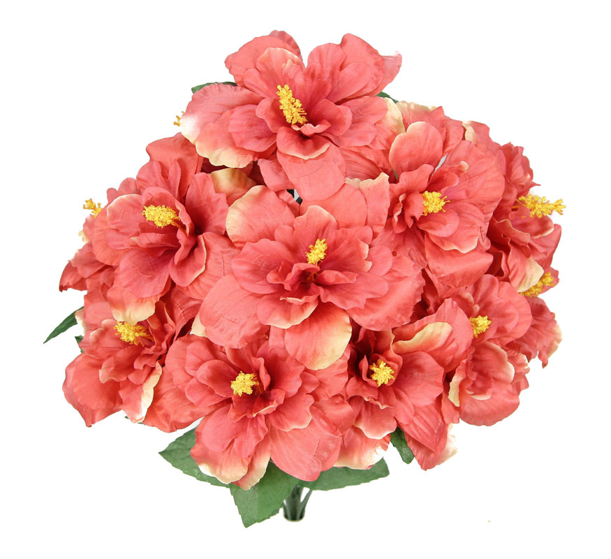 Artificial Hibiscus Flowers For Sale Hibiscus w/Vase Silk Plant